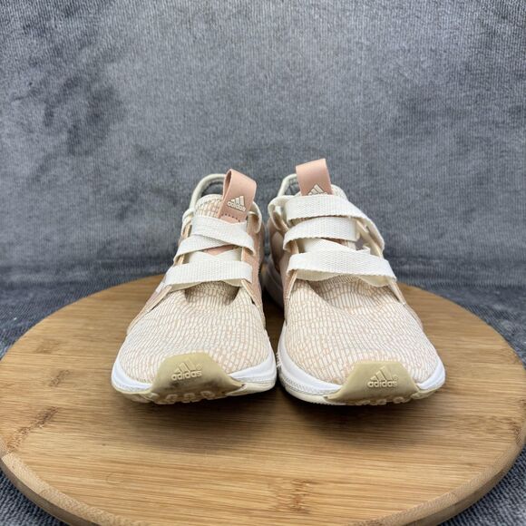 Adidas Edge Lux Bounce Running Shoes Womens Size 6.5 Pink White Mesh Athletic - Picture 2 of 10